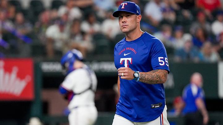 Texas Rangers manager Skip Schumaker. Credit: Raymond Carlin III-Imagn Images Texas Rangers manager Skip Schumaker. Credit: Raymond Carlin III-Imagn Images