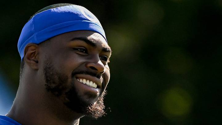 Indianapolis Colts defensive tackle Colby Wooden at training camp
