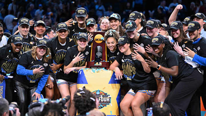 UCLA ran South Carolina out of the gym to claim its first NCAA women’s basketball championship. 
