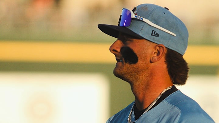 Milwaukee Brewers infielder Jett Williams is pictured before playing a spring training game on March 12, 2026.