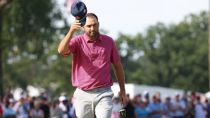 Scottie Scheffler beat Nico Echavarria 2-and-1 in their match on Sunday. Scottie Scheffler beat Nico Echavarria 2-and-1 in their match on Sunday.
