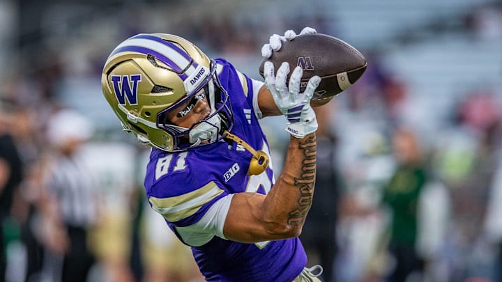 Freshmen Dezmen Roebuck finished second in receptions for the UW with 42.