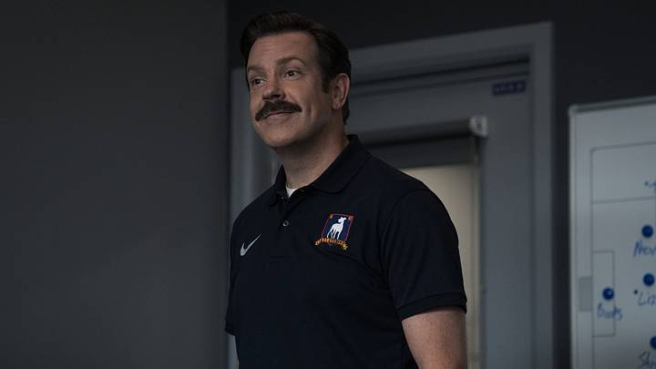 Jason Sudeikis in "Ted Lasso," now streaming on Apple TV. Jason Sudeikis in "Ted Lasso," now streaming on Apple TV.