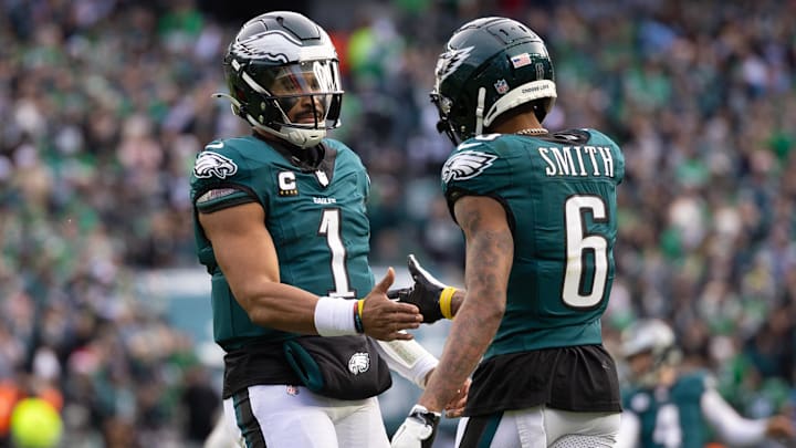 DeVonta Smith, Jalen Hurts, Philadelphia Eagles