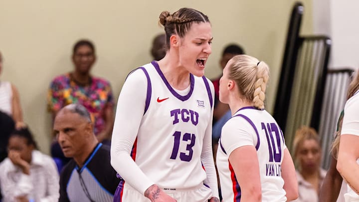 Sedona Prince and Hailey Van Lith showcase excitement in the Cayman Islands Classic for TCU. Sedona Prince and Hailey Van Lith showcase excitement in the Cayman Islands Classic for TCU.