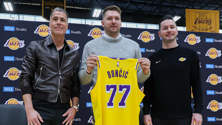 Luka Doncic, Rob Pelinka, JJ Redick