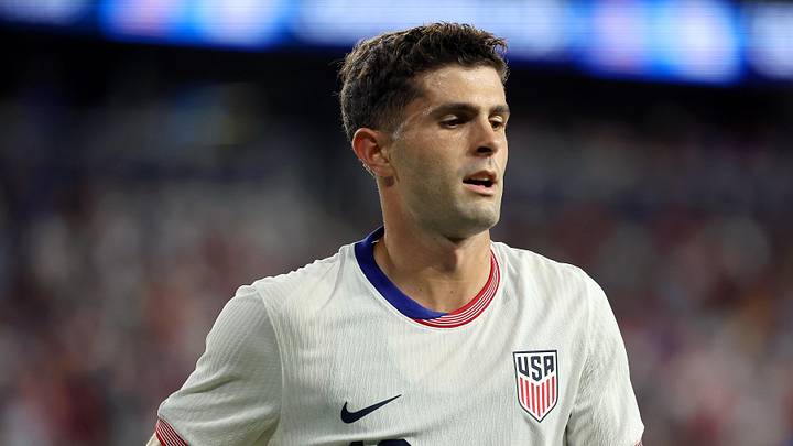 Sep 9, 2025; Columbus, Ohio, USA; US Men's National Team forward Christian Pulisic (10) looks on during the first half against Japan at Lower.com Field.