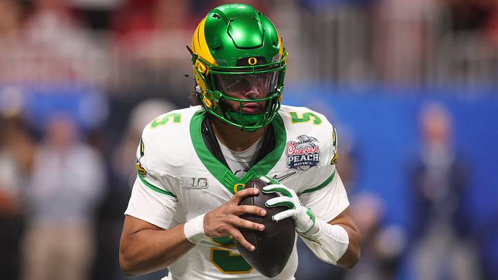 Oregon quarterback Dante Moore enters the 2026 college football season with a chance to establish himself as the top quarterback in the 2027 NFL Draft.