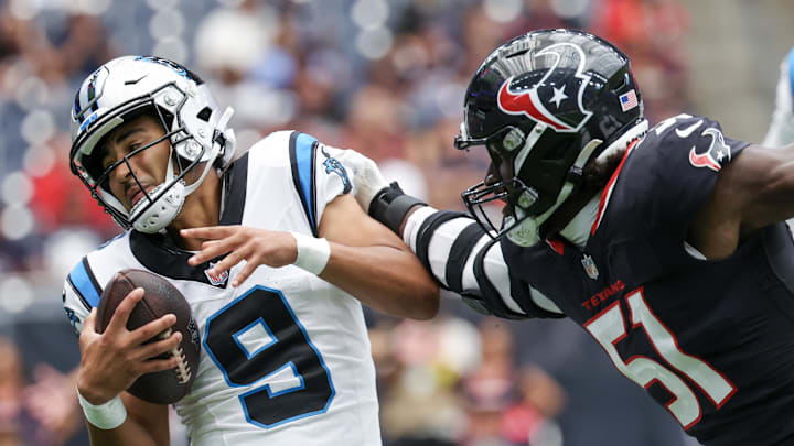 Carolina Panthers quarterback Bryce Young