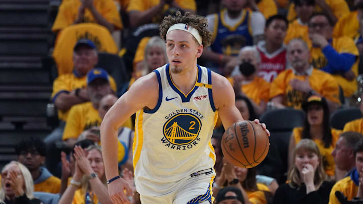 Golden State Warriors guard Brandin Podziemski on May 10, 2025.