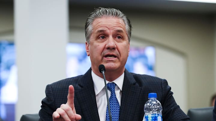 UK Head Basketball Coach John Calipari addressed the Senate Standing Committee on Education as they