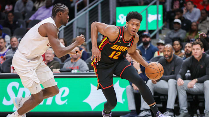 The Atlanta Hawks' odds to make the playoffs are falling after they traded De'Andre Hunter to Cleveland.