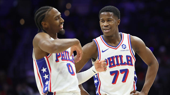 The Philadelphia 76ers and guards VJ Edgecombe and Tyrese Maxey are favored on Wednesday. The Philadelphia 76ers and guards VJ Edgecombe and Tyrese Maxey are favored on Wednesday.