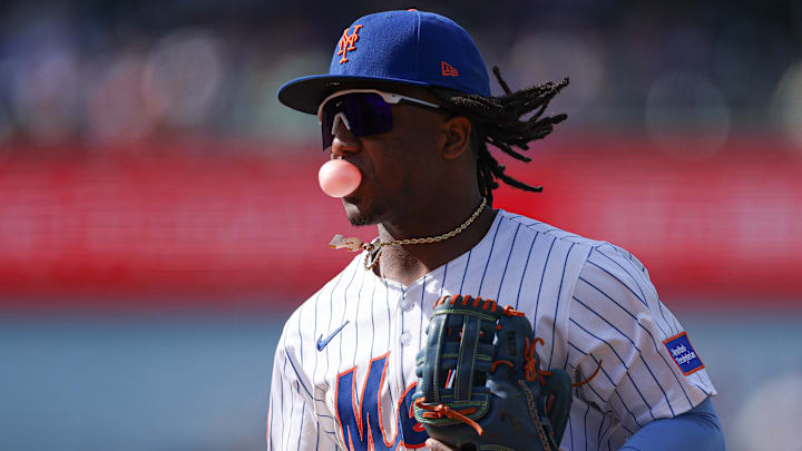 New York Mets shortstop Luisangel Acuna (2) against the St. Louis Cardinals at Citi Field. 