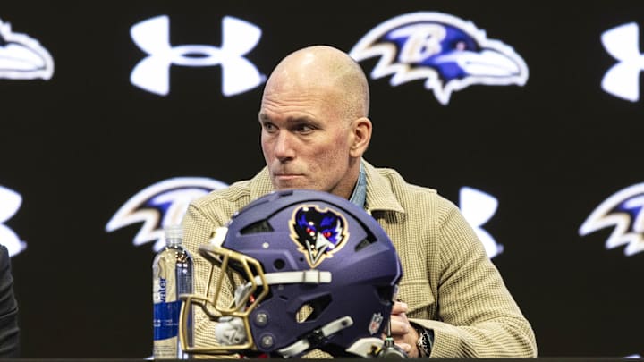 Baltimore Ravens general manager Eric DeCosta