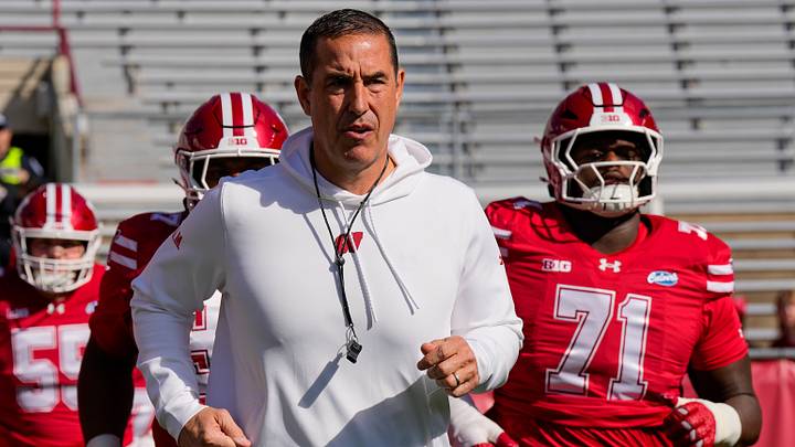 Wisconsin Badgers head coach Luke Fickell. Wisconsin Badgers head coach Luke Fickell.