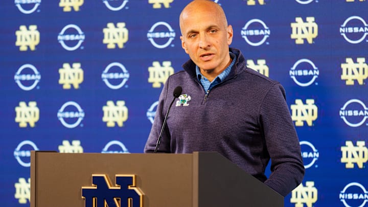 Notre Dame athletic director Pete Bevacqua was displeased with the ACC following their CFP snub. Notre Dame athletic director Pete Bevacqua was displeased with the ACC following their CFP snub.