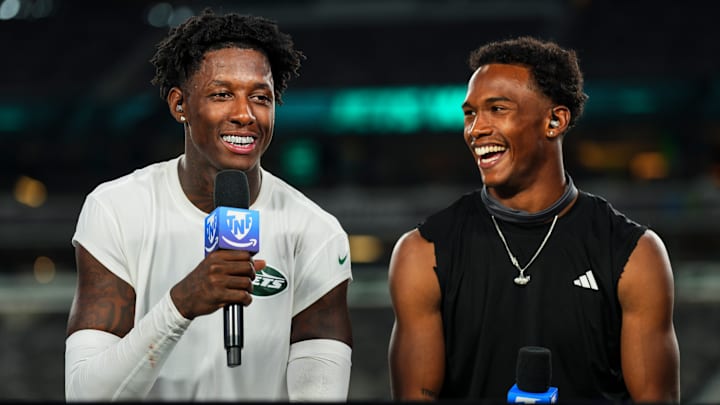 Sauce Gardner and Garrett Wilson