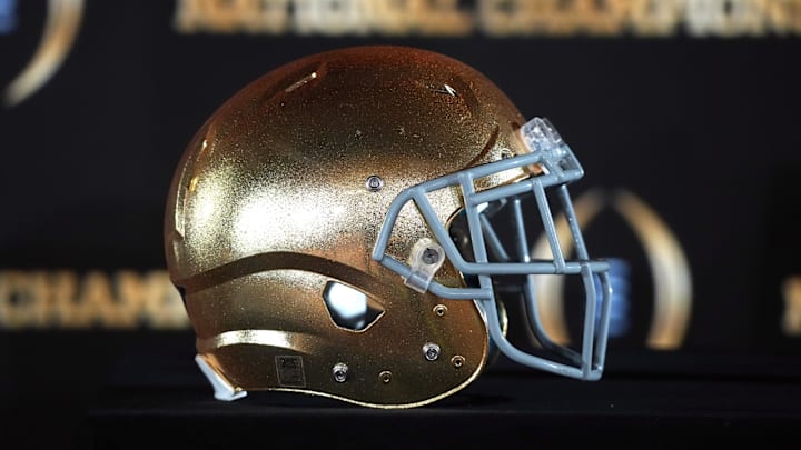 The University of Notre Dame has made a big change to its apparel with the unveiling of a brand new leprechaun football logo.