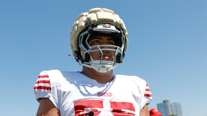 San Francisco 49ers defensive lineman Sebastian Valdez (55) San Francisco 49ers defensive lineman Sebastian Valdez (55)