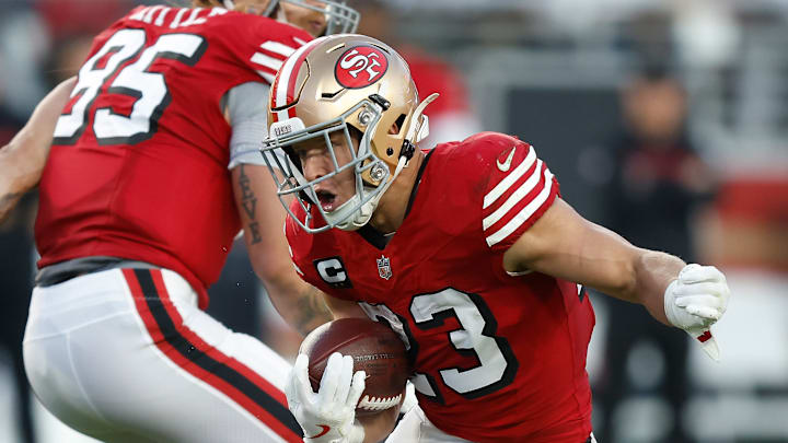 San Francisco 49ers running back Christian McCaffrey