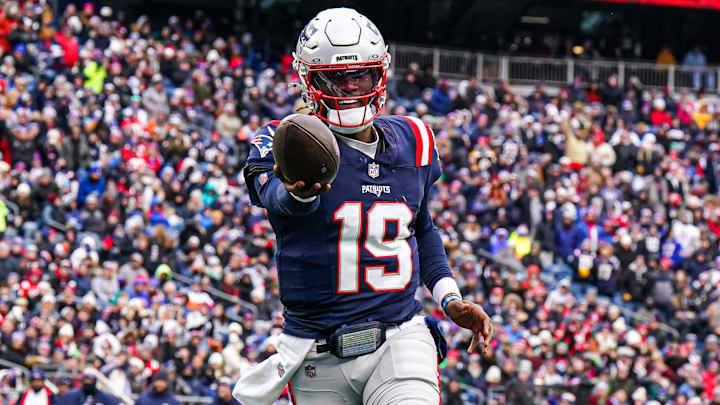 New England Patriots quarterback Joe Milton III 