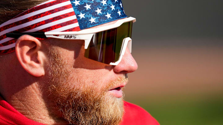 Cincinnati Reds outfielder Jake Fraley (27)