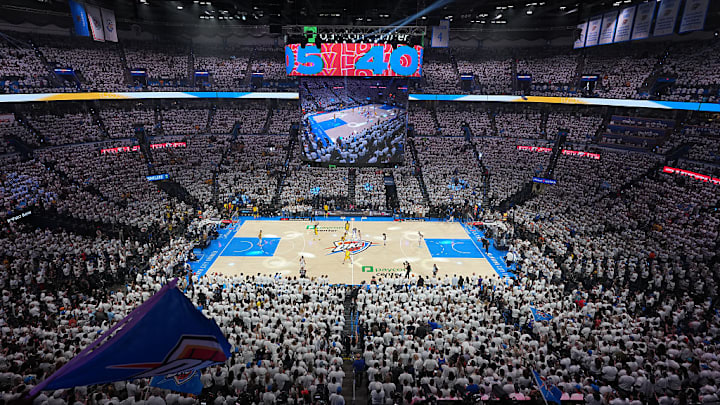 Game 1 on the NBA Finals at Paycom Center in Oklahoma City on June 5, 2025.