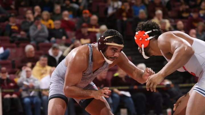 Bobby Steveson competes for the Gophers. 