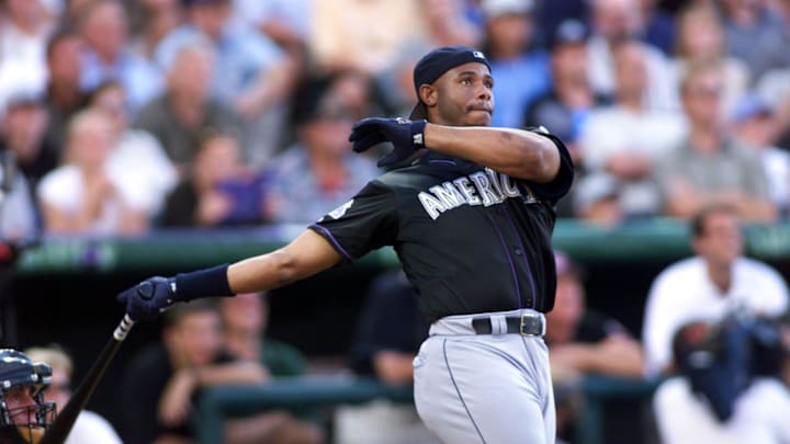 Ken Griffey Jr. wins the 1998 Home Run Derby at Coors Field.