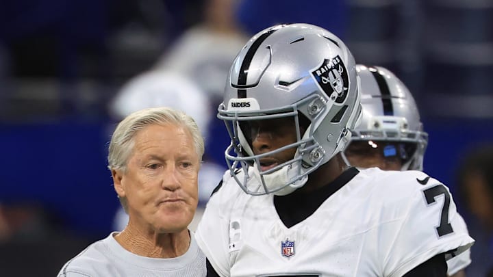 Geno Smith with the Las Vegas Raiders Geno Smith with the Las Vegas Raiders