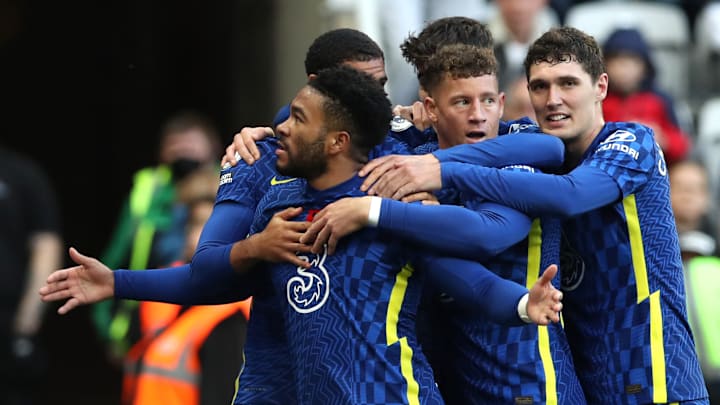 Les joueurs de Chelsea. 