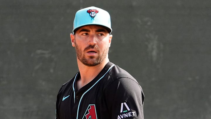 Arizona Diamondbacks pitcher John Curtiss during spring training workouts at Salt River Fields at Talking Stick on Feb. 14, 2025, in Scottsdale.