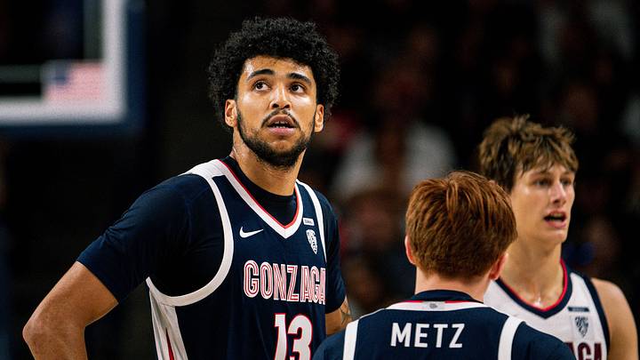 Gonzaga Bulldogs forward Izan Almansa (13). Gonzaga Bulldogs forward Izan Almansa (13).