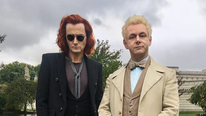 Photo: Good Omens First Look. Pictured: David Tennant and Michael Sheen Courtesy Amazon Prime Video