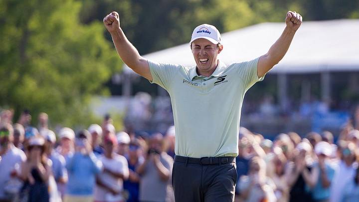 Apr 26, 2026: Matt Fitzpatrick reacts to Alex making a putt to win on hole 18 during the final round of the Zurich Classic of New Orleans golf tournament. Apr 26, 2026: Matt Fitzpatrick reacts to Alex making a putt to win on hole 18 during the final round of the Zurich Classic of New Orleans golf tournament.