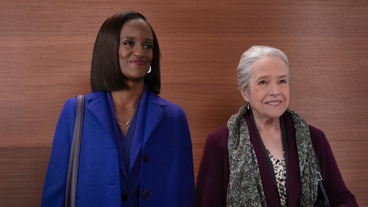 “Call It a Christmas Gift” – Pictured (L-R): Skye P. Marshall as “Olympia Lawrence” and Kathy Bates as “Madeline Matlock" “Call It a Christmas Gift” – Pictured (L-R): Skye P. Marshall as “Olympia Lawrence” and Kathy Bates as “Madeline Matlock"