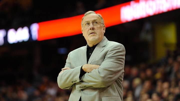Nov 4, 2013; Cleveland, OH, USA; Minnesota Timberwolves head coach Rick Adelman during a game against the Cleveland Cavaliers at Quicken Loans Arena. Cleveland won 93-92. Nov 4, 2013; Cleveland, OH, USA; Minnesota Timberwolves head coach Rick Adelman during a game against the Cleveland Cavaliers at Quicken Loans Arena. Cleveland won 93-92.