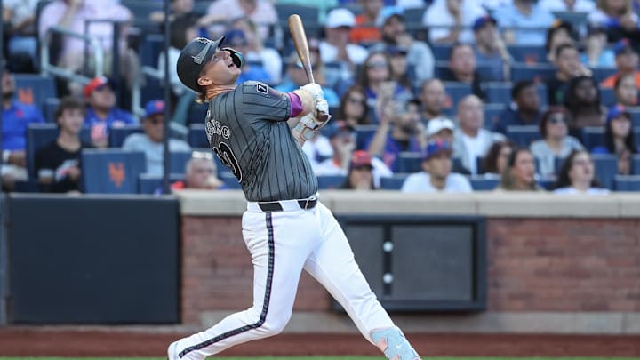 Sep 20, 2025; New York City, New York, USA; New York Mets first baseman Pete Alonso (20) reacts after popping out with runners on base to end the fifth inning against the Washington Nationals at Citi Field. Mandatory Credit: Wendell Cruz-Imagn Images Sep 20, 2025; New York City, New York, USA; New York Mets first baseman Pete Alonso (20) reacts after popping out with runners on base to end the fifth inning against the Washington Nationals at Citi Field. Mandatory Credit: Wendell Cruz-Imagn Images