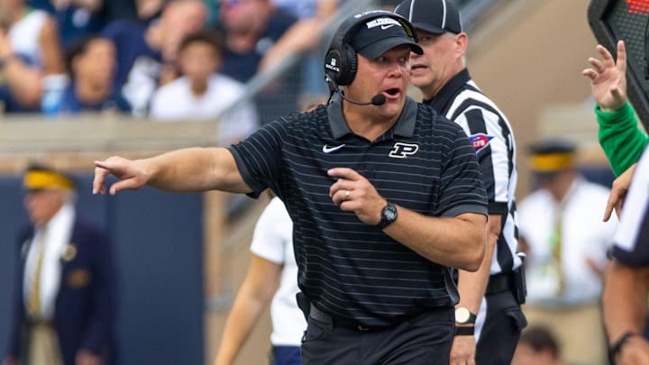 Purdue Boilermakers head coach Barry Odom 