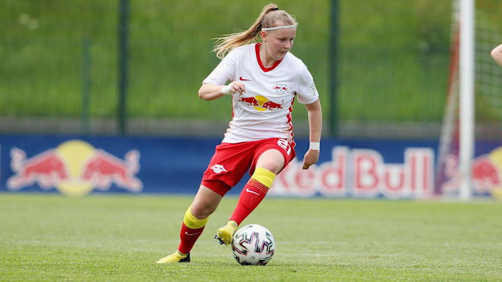 Vanessa Fudalla, damals mit RB Leipzig noch in der 2. Liga.