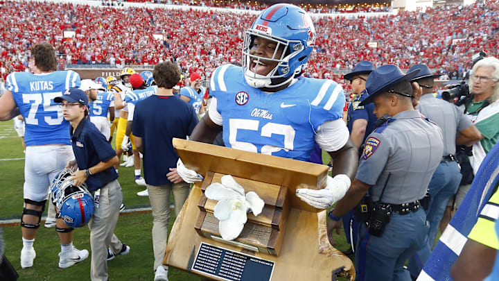 The Ole Miss Rebels have won three of the last five games in the Magnolia Bowl rivalry with the LSU Tigers. The Ole Miss Rebels have won three of the last five games in the Magnolia Bowl rivalry with the LSU Tigers.