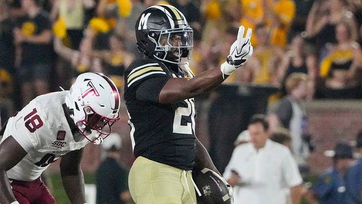 Sep 19, 2026; Columbia, Missouri, USA; Missouri Tigers running back Jamal Roberts (20) celebrates after a run against the Troy Trojans during the second half of the game at Faurot Field at Memorial Stadium. Mandatory Credit: Denny Medley-Imagn Images Sep 19, 2026; Columbia, Missouri, USA; Missouri Tigers running back Jamal Roberts (20) celebrates after a run against the Troy Trojans during the second half of the game at Faurot Field at Memorial Stadium. Mandatory Credit: Denny Medley-Imagn Images