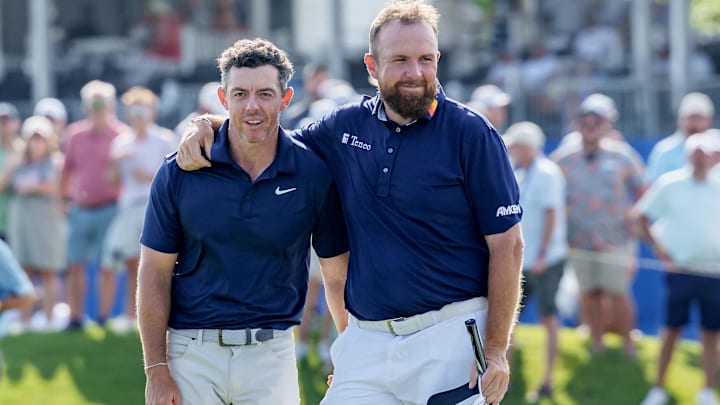 McIlroy and Lowry have teamed up to win the 2025 Ryder Cup and the 2024 Zurich Classic, shown here.