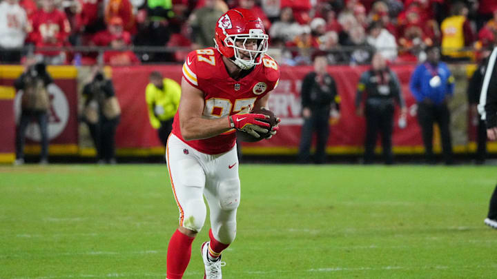 Kansas City Chiefs tight end Travis Kelce knows he can't run 23 mph anymore.