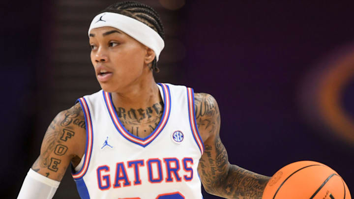 Florida Gators guard Liv McGill (23) drives to the basket Wednesday, March 4, 2026, during the SEC Women's Basketball Tournament first round game against the Mississippi State Bulldogs at Bon Secours Wellness Arena in Greenville, South Carolina. Florida Gators guard Liv McGill (23) drives to the basket Wednesday, March 4, 2026, during the SEC Women's Basketball Tournament first round game against the Mississippi State Bulldogs at Bon Secours Wellness Arena in Greenville, South Carolina.