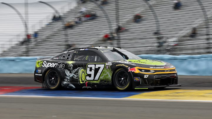 May 9, 2026; Watkins Glen, New York, USA; NASCAR Cup Series driver Shane Van Gisbergen (97) during practice and qualifying for the Go Bowling at The Glen at Watkins Glen International.