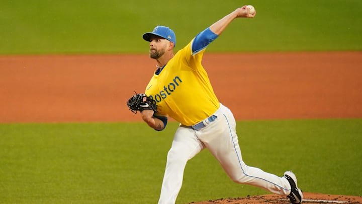 Boston Red Sox starting pitcher James Paxton (65)