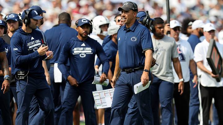 Penn State Nittany Lions head coach Matt Campbell walks on the sideline against the Temple Owls at Lincoln Financial Field. Penn State Nittany Lions head coach Matt Campbell walks on the sideline against the Temple Owls at Lincoln Financial Field.