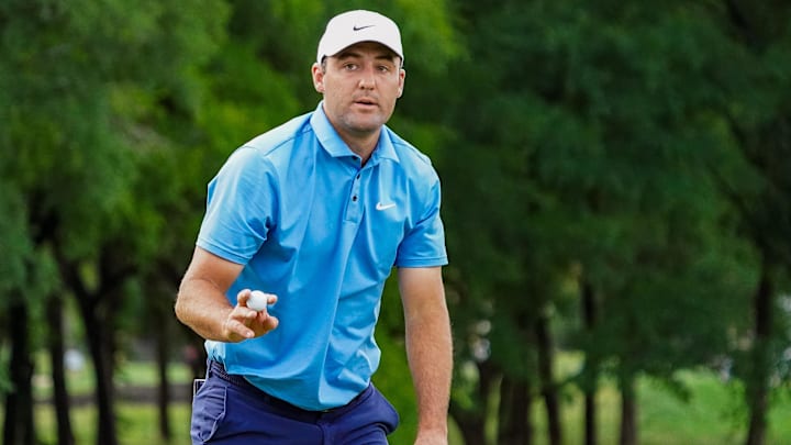 Scheffler came up one shot short of breaking the all-time PGA Tour 36-hole scoring record, but still shot a personal- and event-best.